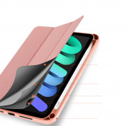 DUX DUCIS Domo Tablet Case - полиуретанов кейс с поставка и отделение за Apple Pencil 2 за iPad mini 6 (2021) (розов) 6