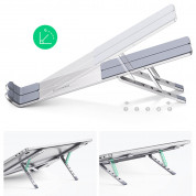 Ugreen Foldable Aluminium Laptop Stand for Laptops - сгъваема алуминиева поставка за MacBook и лаптопи до 17 инча (сребрист) 11