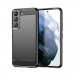 Carbon Soft Silicone TPU Protective Case - силиконов (TPU) калъф за Samsung Galaxy S22 (черен) 1