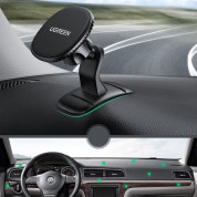 Ugreen Magnetic Dashboard Car Mount - магнитна поставка за таблото на кола за смартфони (черен) 2