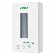 Ugreen USB-C External M.2 SATA SSD USB 3.2 Gen 1 Enclosure - външна кутия с USB-C за M.2 SATA SSD дискове (сив) 15