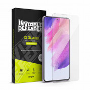 Ringke Invisible Defender ID Glass Tempered Glass 2.5D - калено стъклено защитно покритие за дисплея на Samsung Galaxy S21 FE (прозрачен) (2 броя)