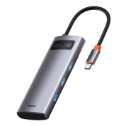Baseus USB-C Metal Gleam Series 5-in-1 Hub (WKWG020013) (space gray)