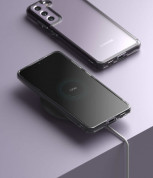 Ringke Fusion Crystal Case - хибриден удароустойчив кейс за Samsung Galaxy S21 FE (черен-прозрачен) 5