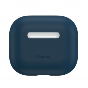 Baseus Super Thin Silica Gel Case - силиконов калъф за Apple Airpods 3 (тъмносин) 2