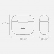 Baseus Super Thin Silica Gel Case - силиконов калъф за Apple Airpods 3 (тъмносин) 14
