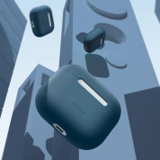 Baseus Super Thin Silica Gel Case - силиконов калъф за Apple Airpods 3 (тъмносин) 9