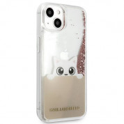 Karl Lagerfeld Liquid Glitter Peek a Boo Case for iPhone 13 (clear) 2