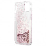 Karl Lagerfeld Liquid Glitter Peek a Boo Case for iPhone 13 (clear) 5