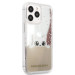 Karl Lagerfeld Liquid Glitter Peek a Boo Case - дизайнерски кейс с висока защита за iPhone 13 Pro Max (прозрачен) 4