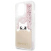 Karl Lagerfeld Liquid Glitter Peek a Boo Case - дизайнерски кейс с висока защита за iPhone 13 Pro Max (прозрачен) 5
