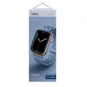 Uniq Aspen Adjustable Braided Band  - текстилна каишка за Apple Watch 38мм, 40мм, 41мм (светлосин) 2