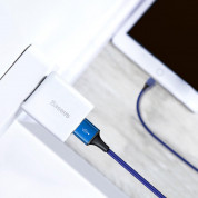 Baseus Rapid 3-in-1 USB Cable (CAJS000003) - универсален USB кабел с Lightning, microUSB и USB-C конектори (120 см) (светлосин) 7