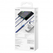Baseus Rapid 3-in-1 USB Cable (CAJS000003) - универсален USB кабел с Lightning, microUSB и USB-C конектори (120 см) (светлосин) 13