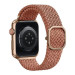Uniq Aspen Adjustable Braided Band  - текстилна каишка за Apple Watch 38мм, 40мм, 41мм (розов) 2