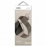 Uniq Dante Milanese Magnetic Stainless Steel Band - стоманена, неръждаема каишка за Apple Watch 38мм, 40мм, 41мм (светлозлатист) 2