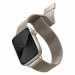 Uniq Dante Milanese Magnetic Stainless Steel Band - стоманена, неръждаема каишка за Apple Watch 42мм, 44мм, 45мм, Ultra 49мм (светлозлатист) 1