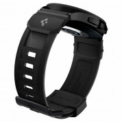 Spigen Rugged Band 20mm - хибридна каишка (полимер+карбон) за Samsung Galaxy Watch, Huawei Watch, Xiaomi, Garmin и други часовници с 20мм захват (черен) 2