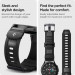 Spigen Rugged Band 20mm - хибридна каишка (полимер+карбон) за Samsung Galaxy Watch, Huawei Watch, Xiaomi, Garmin и други часовници с 20мм захват (черен) 9