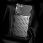 Thunder Rugged TPU Case  - удароустойчив силиконов (TPU) калъф за Samsung Galaxy S22 (черен) 2