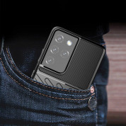 Thunder Rugged TPU Case  - удароустойчив силиконов (TPU) калъф за Samsung Galaxy S22 Ultra (черен) 10