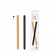 Stoyobe Silicone Pencil Sleeve Set for Apple Pencil 2 (black-orange) (2 pcs.) 6