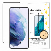 Wozinsky Full Glue 3D Tempered Glass - калено стъклено защитно покритие за дисплея на Samsung Galaxy S22 Plus (черен-прозрачен)