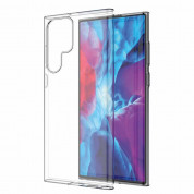TPU Gel Cover Case - силиконов (TPU) калъф за Samsung Galaxy S22 Ultra (прозрачен) 2