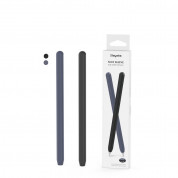 Stoyobe Silicone Pencil Sleeve Set - комплект силиконов калъф за Apple Pencil 2 (черен-тъмносин) (2 броя) 6
