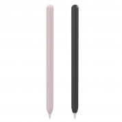 Stoyobe Silicone Pencil Sleeve Set for Apple Pencil 2 (pink-black) (2 pcs.)