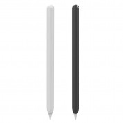 Stoyobe Silicone Pencil Sleeve Set - комплект силиконов калъф за Apple Pencil 2 (бял-черен) (2 броя)