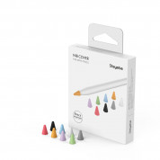 Stoyobe Pencil Silicone Case Nibs 8 pcs. - комплект силиконови протектори за върха на Apple Pencil и Apple Pencil 2nd Gen (8 броя) (цветни) 14