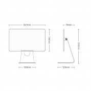 Stoyobe Smart Magnetic Aluminum Desktop Stand - магнитна алуминиева поставка за iPad Pro 11 M1 (2021), iPad Pro 11 (2020), iPad Pro 11 (2018), iPad Air 5 (2022), iPad Air 4 (2020) (сив) 13