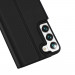 Dux Ducis Skin Pro Case - кожен калъф с поставка и отделение за кр. карти за Samsung Galaxy S22 (черен) 4