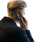 Dux Ducis Skin Pro Case - кожен калъф с поставка и отделение за кр. карти за Samsung Galaxy S22 (черен) 9