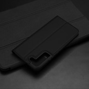 Dux Ducis Skin Pro Case - кожен калъф с поставка и отделение за кр. карти за Samsung Galaxy S22 (черен) 12