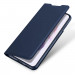 Dux Ducis Skin Pro Case - кожен калъф с поставка и отделение за кр. карти за Samsung Galaxy S22 (син) 5