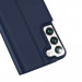 Dux Ducis Skin Pro Case - кожен калъф с поставка и отделение за кр. карти за Samsung Galaxy S22 (син) 4