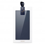 Dux Ducis Skin Pro Case - кожен калъф с поставка и отделение за кр. карти за Samsung Galaxy S22 (син) 13