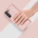Dux Ducis Skin Pro Case - кожен калъф с поставка и отделение за кр. карти за Samsung Galaxy S22 (розов) 11