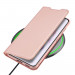 Dux Ducis Skin Pro Case - кожен калъф с поставка и отделение за кр. карти за Samsung Galaxy S22 (розов) 7