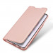 Dux Ducis Skin Pro Case - кожен калъф с поставка и отделение за кр. карти за Samsung Galaxy S22 (розов) 5