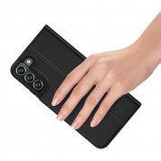 Dux Ducis Skin Pro Case - кожен калъф с поставка и отделение за кр. карти за Samsung Galaxy S22 Plus (черен) 5