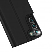 Dux Ducis Skin Pro Case - кожен калъф с поставка и отделение за кр. карти за Samsung Galaxy S22 Plus (черен) 2