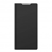 Dux Ducis Skin Pro Case - кожен калъф с поставка и отделение за кр. карти за Samsung Galaxy S22 Ultra (черен) 8