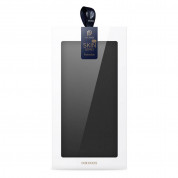 Dux Ducis Skin Pro Case - кожен калъф с поставка и отделение за кр. карти за Samsung Galaxy S22 Ultra (черен) 10