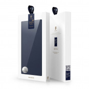 Dux Ducis Skin Pro Case - кожен калъф с поставка и отделение за кр. карти за Samsung Galaxy S22 Ultra (син) 11