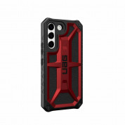 Urban Armor Gear Monarch Case - удароустойчив хибриден кейс за Samsung Galaxy S22 (черен-червен) 3