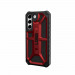 Urban Armor Gear Monarch Case - удароустойчив хибриден кейс за Samsung Galaxy S22 (черен-червен) 2