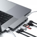 Satechi USB-C Pro Hub Max - мултифункционален хъб за свързване на допълнителна периферия за MacBook Pro (тъмносив) 4